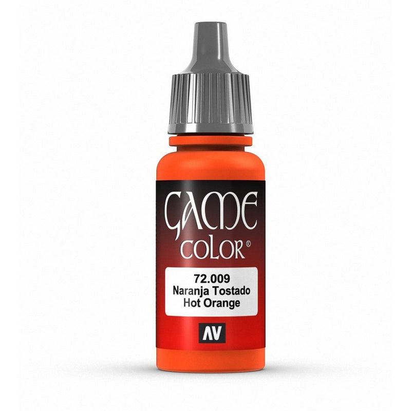 Vallejo Game Color Hot Orange Paint, 17ml