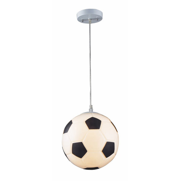 Elk 5123/1 1-Light Soccer Ball Pendant In Silver