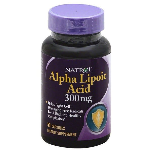 Natrol Alpha Lipoic Acid 300 Milligrams - 50 Caps (Packs of 3)