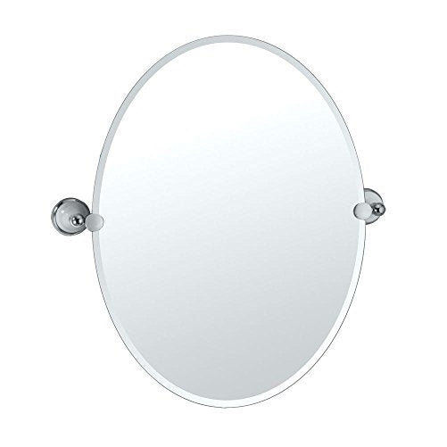 Gatco 5726 Franciscan Oval Wall Mirror, Chrome