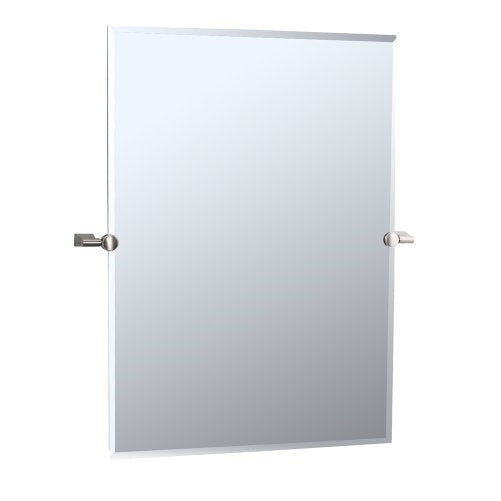 Gatco 4389S Bleu Rectangle Wall Mirror, Satin Nickel