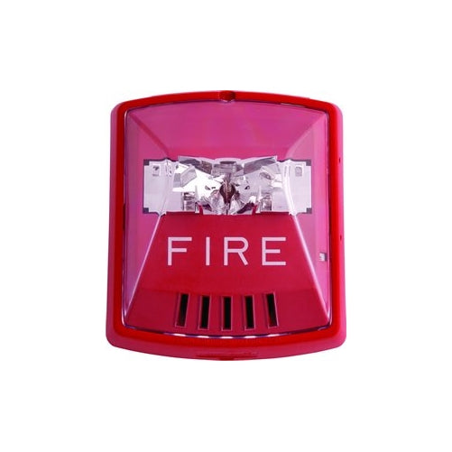 Wheelock HSR Exceder Fire Alerting Strobe Horn RED,2W,Wall Mount, 12/24V, 8CD