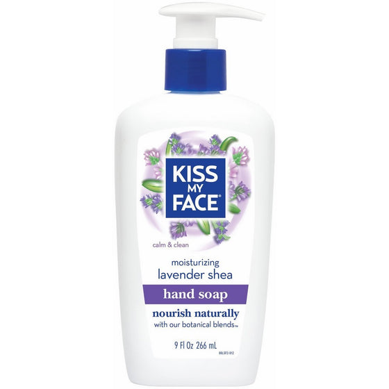 Kiss My Face Liquid Moisture Hand Soap - Lavender Shea - 9 oz