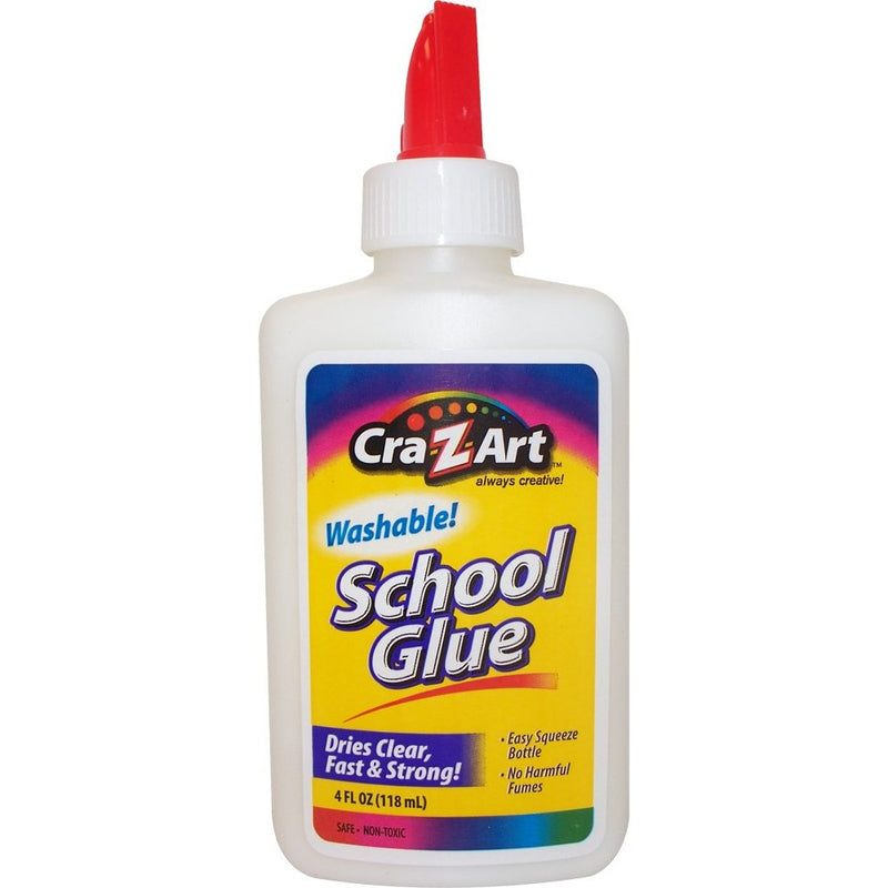 Cra-Z-art Washable School Glue, 4 oz, 1 Bottle (11302)