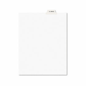 Avery 11941 Avery-Style Preprinted Legal Bottom Tab Divider, Exhibit B, Letter, White (Pack of 25)