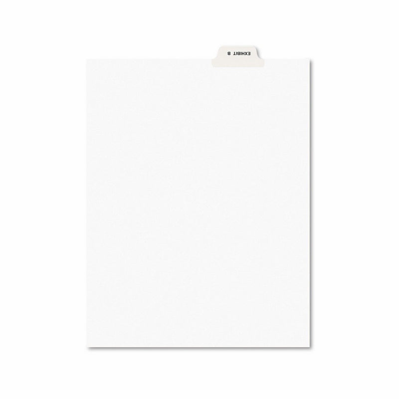 Avery 11941 Avery-Style Preprinted Legal Bottom Tab Divider, Exhibit B, Letter, White (Pack of 25)