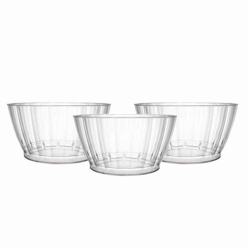 Party Essentials Deluxe/Elegance Quality Plastic 6-Ounce Fruit/Nut/Dessert Bowls, Clear, 20 Count