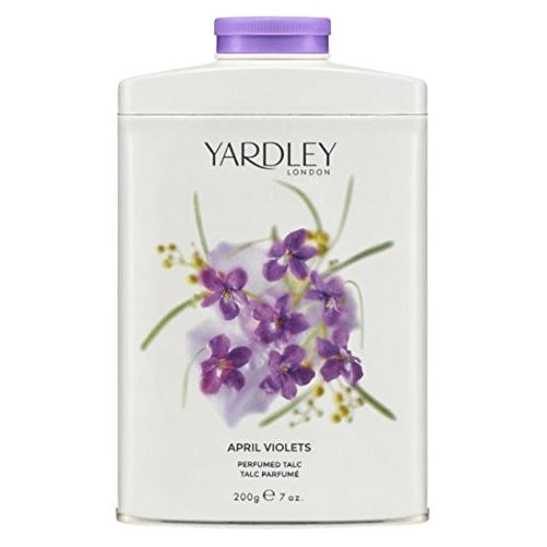 Yardley of London Perfumed Talc for Women, April Violets, 7 Ounce