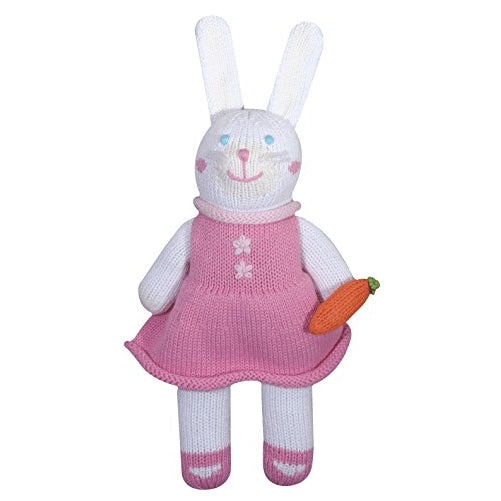 Zubels Bunny Girl Pish 12" Eco-Friendly Plush