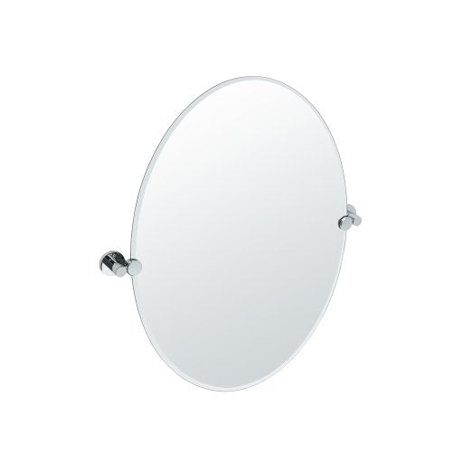 Gatco 4689 Channel Oval Mirror, Chrome