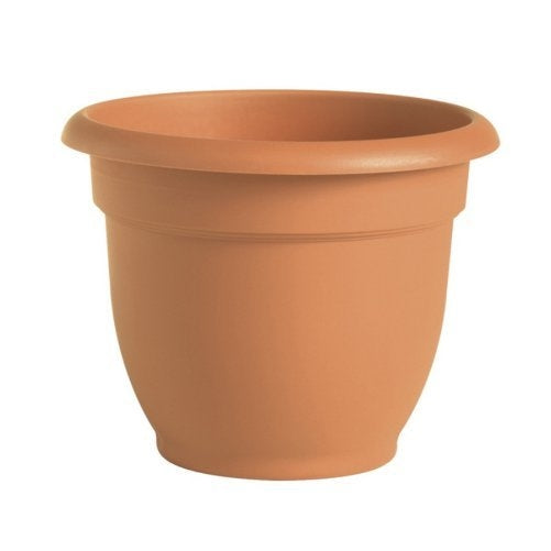 Fiskars 20 Inch Ariana Planter with Self-Watering Grid, Color Clay