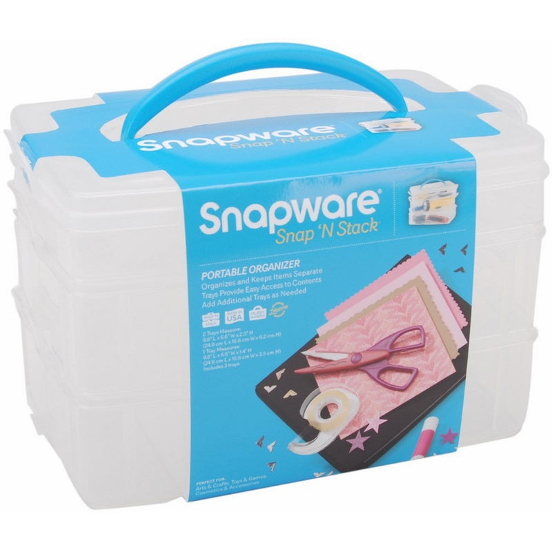 Snapware Snap 'n Stack Craft Organizer Medium Rectangle-3 Layers