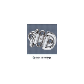 Stainless Steel Double Folding Pad Eye - 1/4" Size