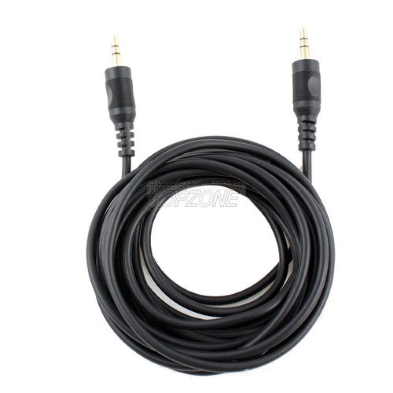 Topzone 12 feet Deluxe Auxiliary Cable. 3.5mm Stereo Plug to 3.5mm Stereo Plug Cable