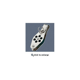 Wichard Stainless Steel Block - Single With Becket & Shackle