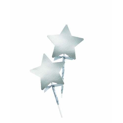 Wilton 415-0958 Silver Star Lollipop Pocket Wrap Kit, 8 Count
