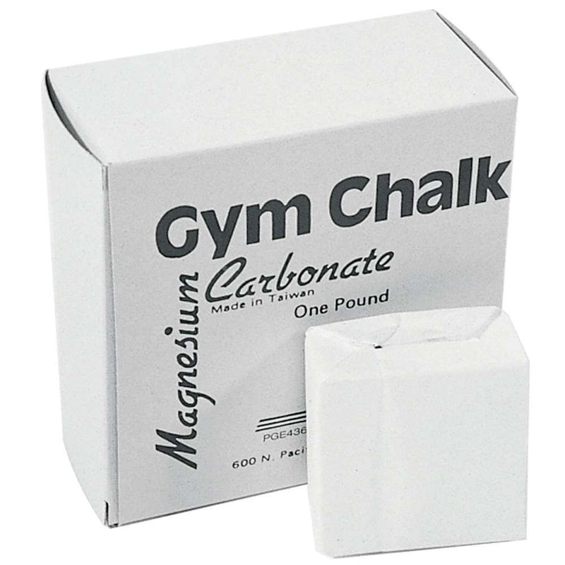 Power Systems Gym Chalk Used to Keep Hands Dry for Secure Grip, 1 Pound Box, (68090)