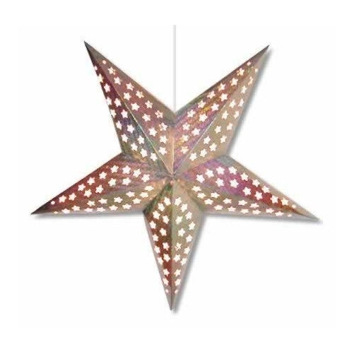 Silver Hologram Star Lantern
