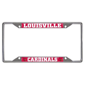 FANMATS14820NCAA University of Louisville Cardinals Chrome License Plate Frame