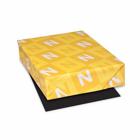 Astrobrights Colored Cardstock, 8.5” x 11”, 65 lb/176 gsm, Eclipse Black, 100 Sheets (22024-01)