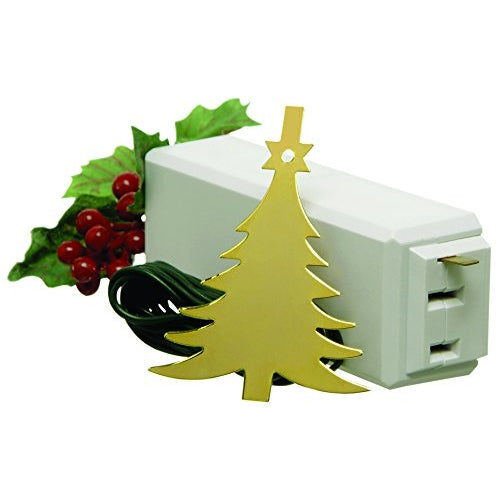 Xodus Innovations 1225L Tree On/Off Touch Control Ornament For Christmas Tree Lights Carlon, Thomas and Betts, Brass