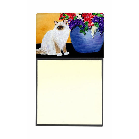 Caroline's Treasures Cat-Ragdoll Refillable Sticky Note Holder or Postit Note Dispenser, 3.25 by 5.5", Multicolor