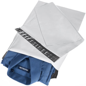 Metronic 100 Pcs 9x12" White Poly Mailer Envelopes Shipping Bags with Self Adhesive, Waterproof and Tear-proof Postal Bags (White)