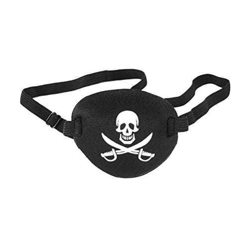 WINOMO Pirate Skull Crossbone Children Kids Eye Patch Eye Mask for Lazy Eye (Black)