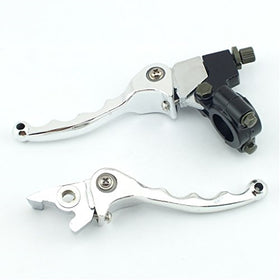 Yingshop Chrome Folding Clutch & Brake Grip Lever Set for Pit Dirt Bicycle 90cc 110cc 125cc Bike Cycling Chinese New