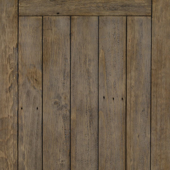 Rectangular Reclaimed Wood Bench with Grains and Knots, Brown