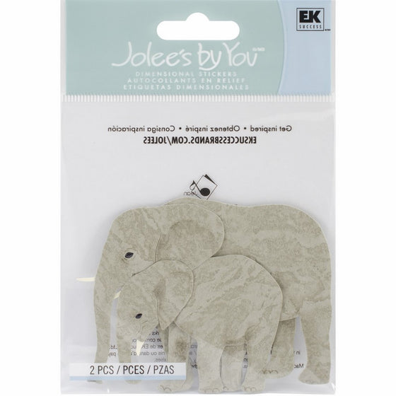 Jolee's By You Dimensional Sticker, Elephants