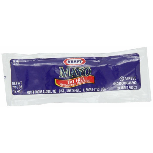 Kraft Fat Free Mayo.16 oz. packet, Pack of 200