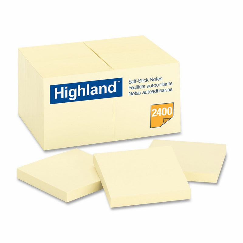 Highland Notes, 3 x 3-Inches, Yellow, 24-Pads/Pack