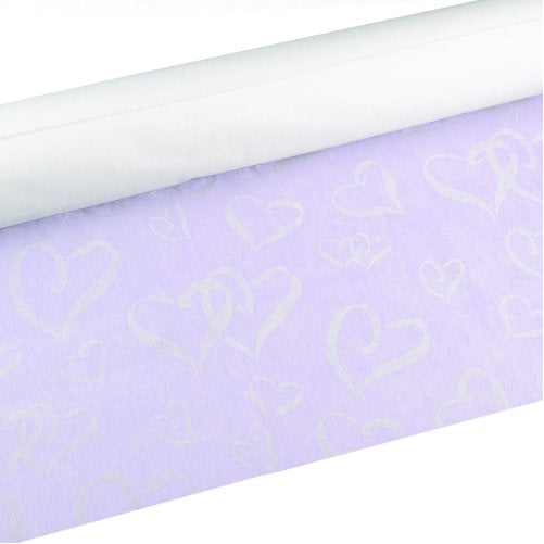 Hortense B. Hewitt Wedding Accessories Linked at Heart Fabric Aisle Runner, White, 100-Feet Long