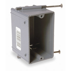Hubbell-Raco 7302RAC 2-13/16-Inch Deep Non-Metallic Cable Electrical Box with 4 x NMSC Clamps, Gang and 2 x Captive Nails, 2-1/4-Inch x 3-19/32-Inch
