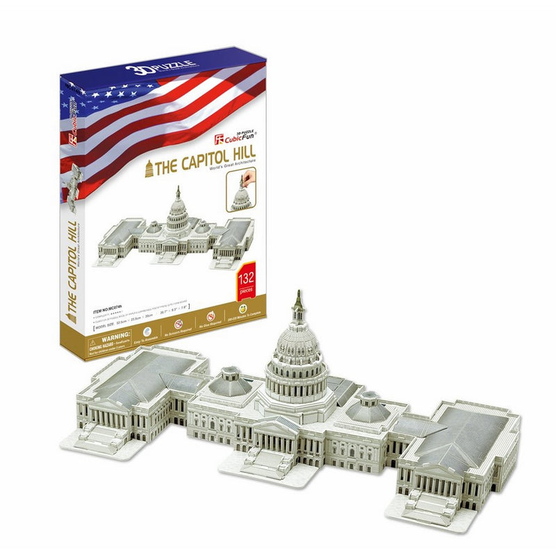 CubicFun MC074h The U.S. Capitol 3d Puzzle, 132 Pieces