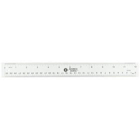 Business Source 12-Inch Acrylic Shatterproof Ruler (32359)