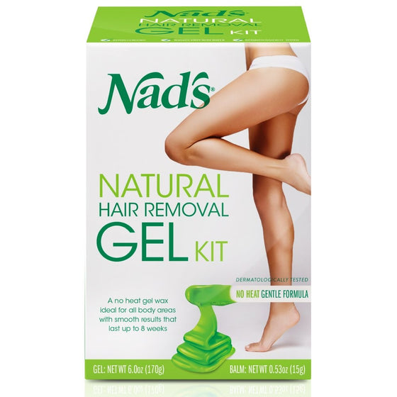 Nad's Natural Hair Removal Gel Kit, 6 Ounce