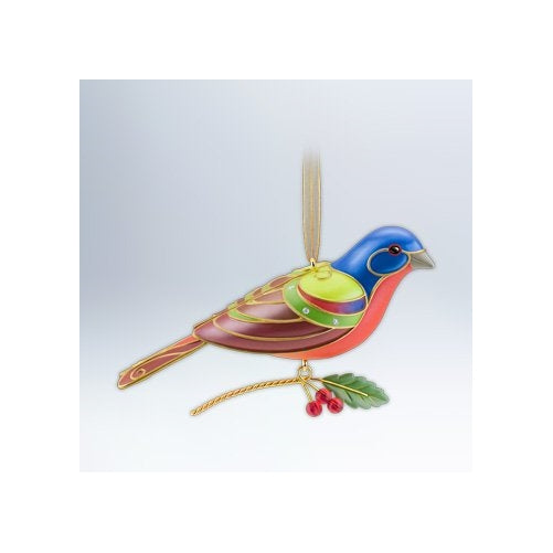 1 X Painted Bunting Beauty of Birds #8 2012 Hallmark Ornament