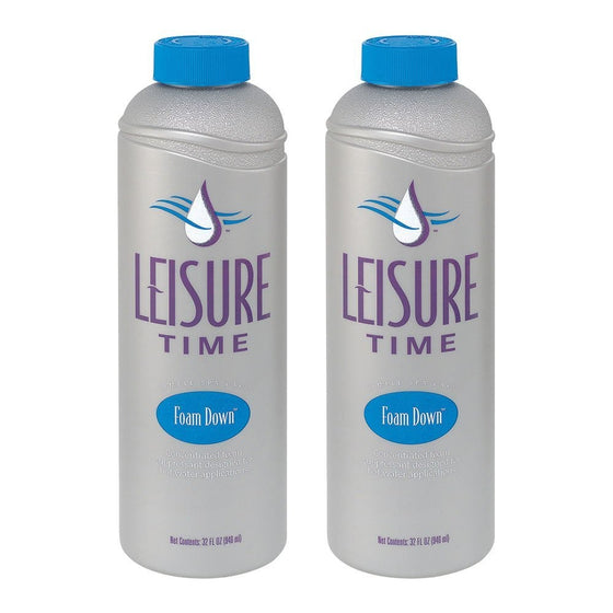 Leisure Time HQ-02 Foam Down for Spas and Hot Tubs (2 Pack), 1 quart