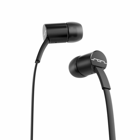 SOL REPUBLIC Jax Wired 1-Button In-Ear Headphones, Android Compatible, Tangle Free Cable, In-Ear Noise Isolation, 4 Ear Tip Sizes, Great For Calls, 1112-31 Black