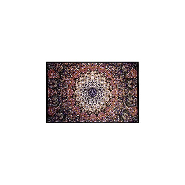 Sunshine Joy Glow In The Dark India Star Mandala Tapestry