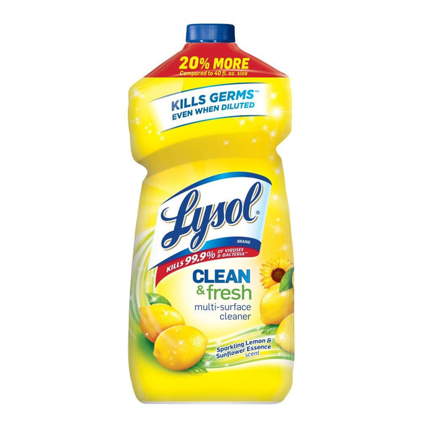 Lysol Clean & Fresh Multi-Surface Cleaner, Lemon & Sunflower, 48oz