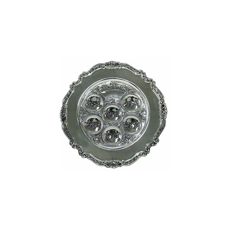 Lowest priced Traditional Passover Seder Plate 12" (Silver Plated)
