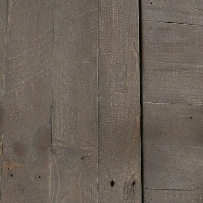55 Inch Plank Style Wooden Bench, Rustic Brown