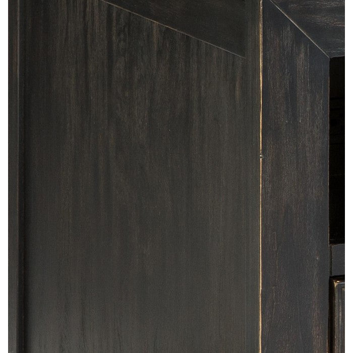 Chair Side End Table with Lift Top Storage and Open Cubby, Black