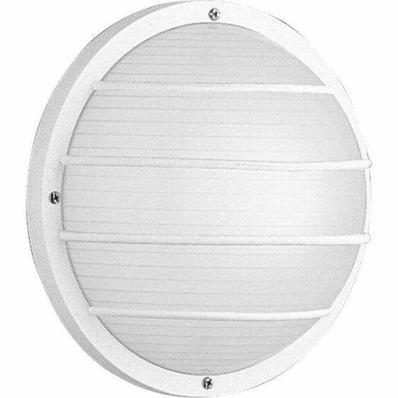 Progress Lighting P5703-30 Polycarbonate Light Mounted On Walls Or Ceilings Indoors or Outdoors with No Color Fade, White