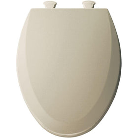 Bemis 1500EC006 Molded Wood Elongated Toilet Seat With Easy Clean and Change Hinge Bone