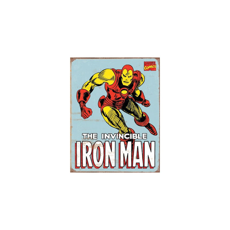 Iron Man Retro Tin Sign , 12x16