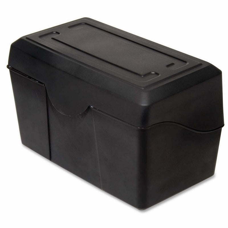 ADVANTUS 4 x 6 Index Card Holder, 300 Card Capacity, Black (45002)